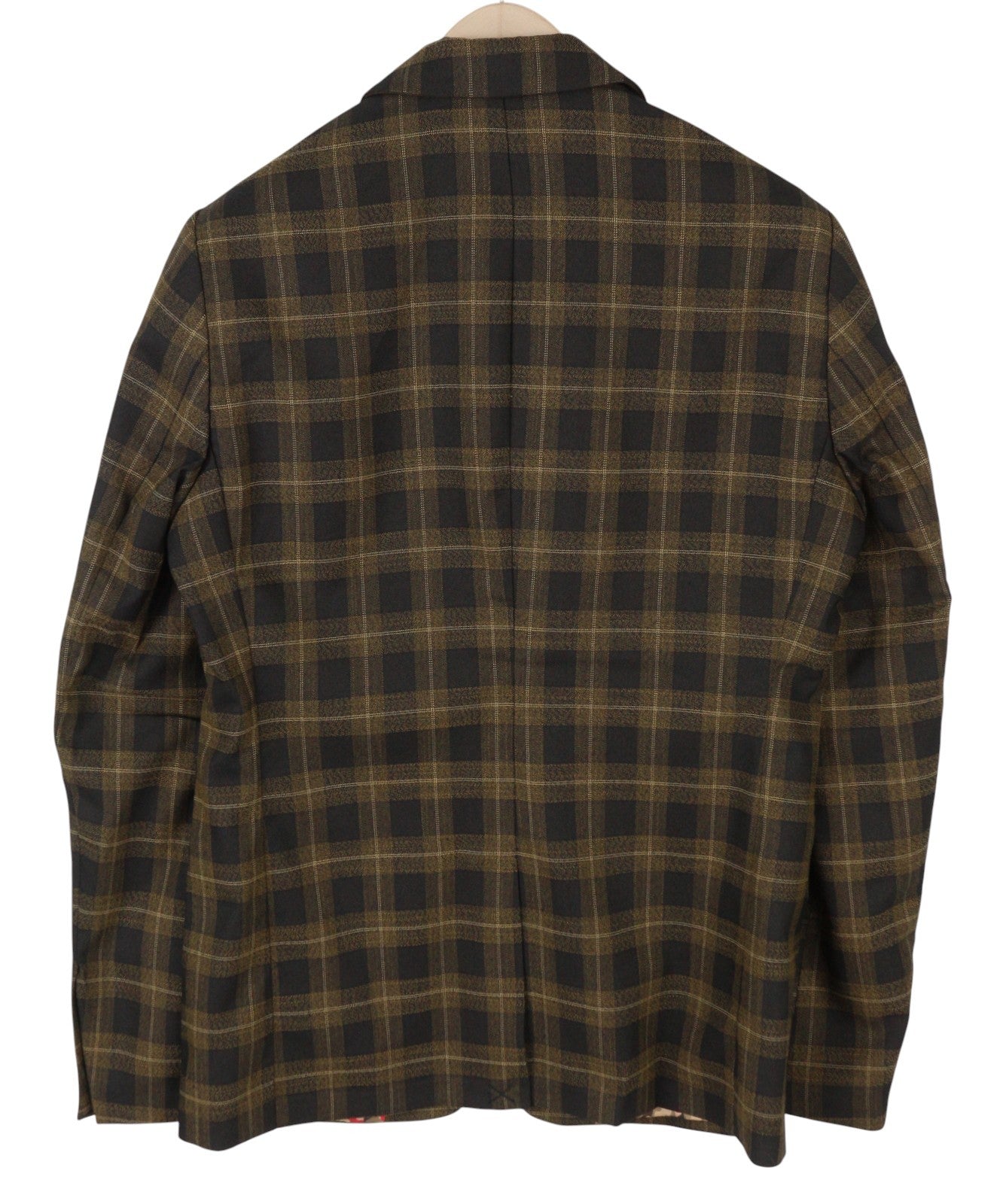 SCOTCH & SODA Men Suit M Golden Brown Check Yarn-Dyed Single Breasted 2PC