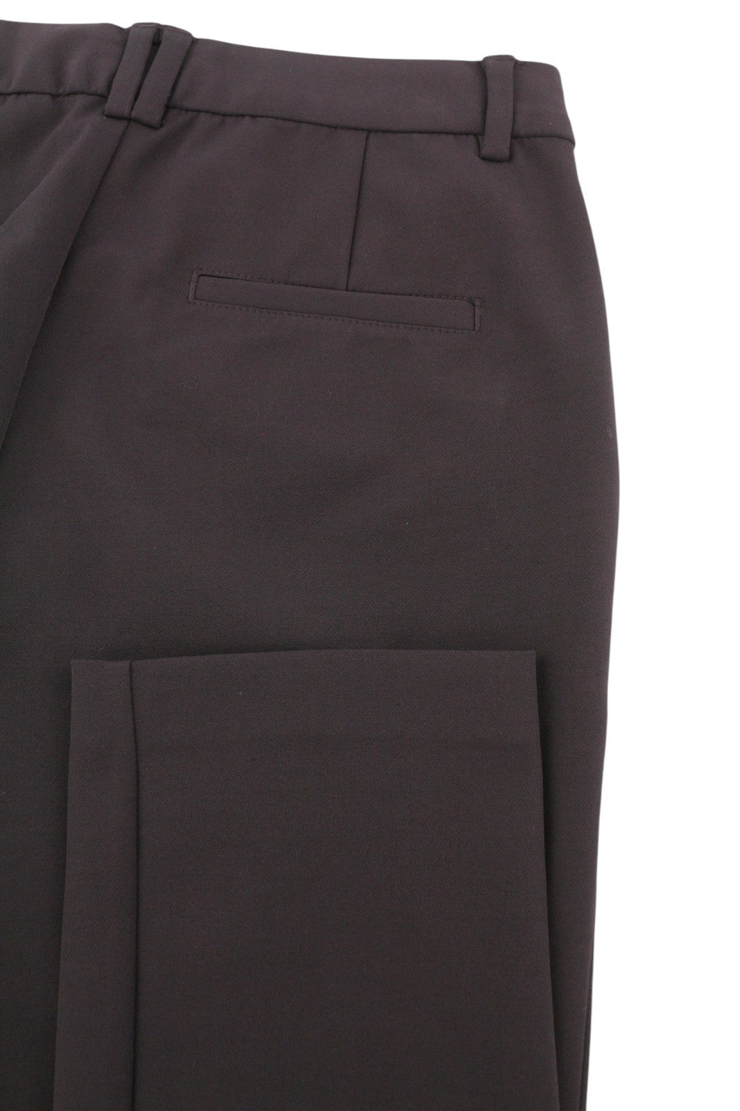 GANT Stretched Tapered Women Trousers EU34 Black Coffee Classic Zip Fly