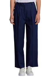 GANT Wool Blend Hw Pleated Women Trousers EU34 Flared Ankle