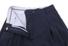 Trousers Wool Blend Hw Pleated