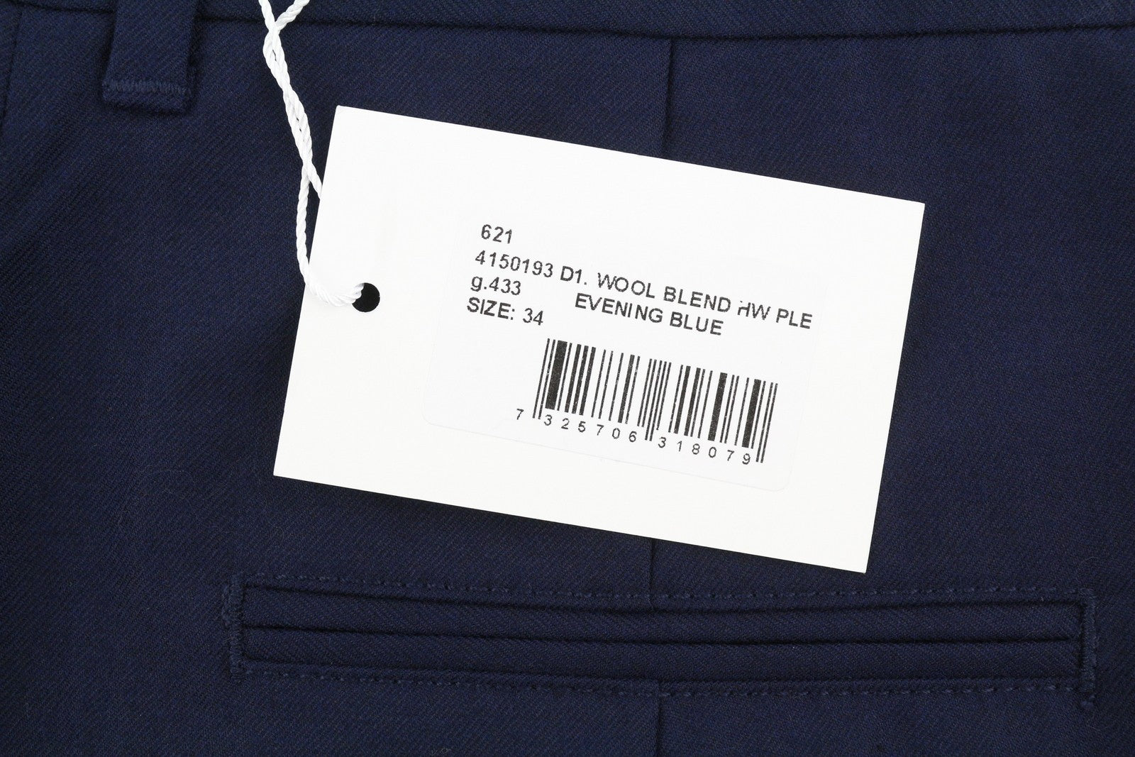 GANT Wool Blend Hw Pleated Women Trousers EU34 Flared Ankle