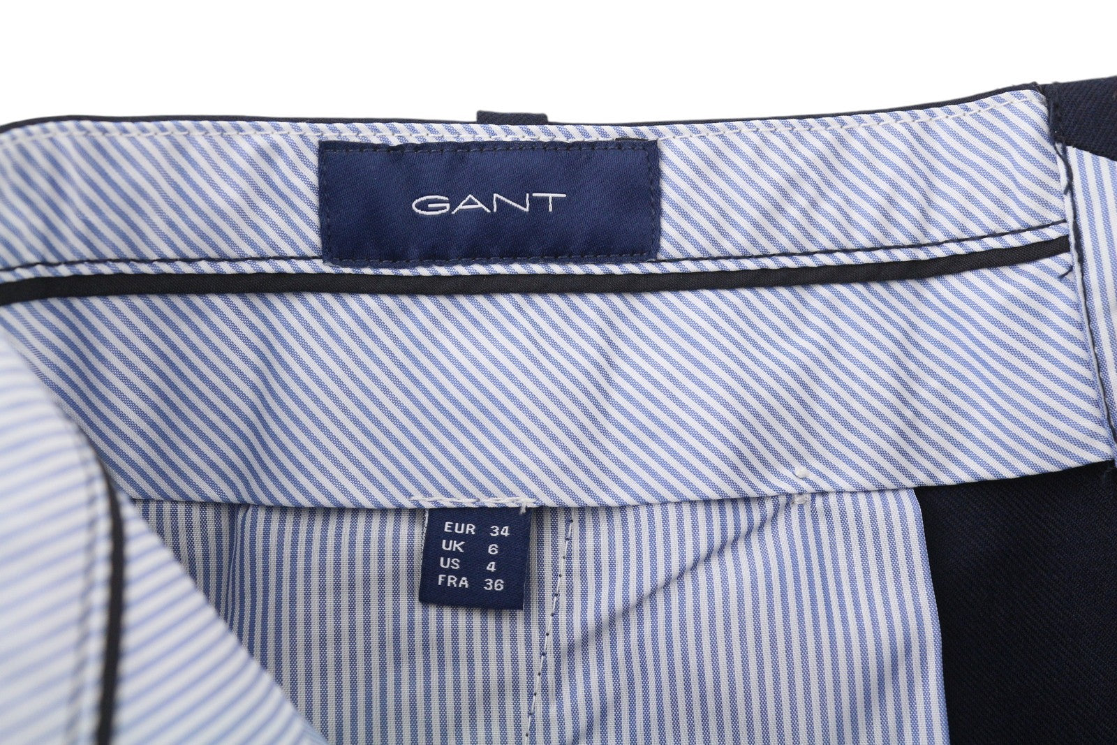 GANT Wool Blend Hw Pleated Women Trousers EU34 Flared Ankle