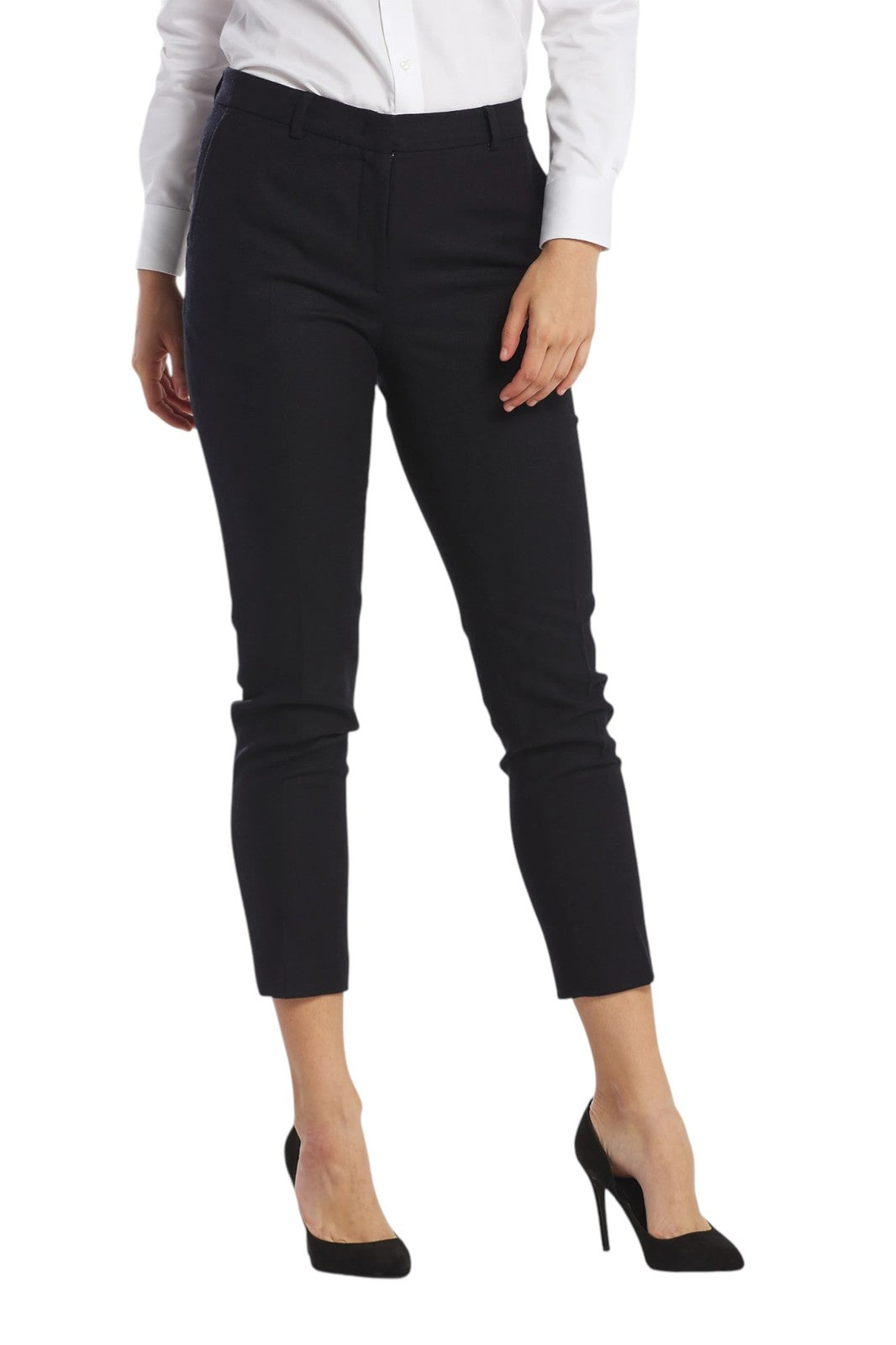 GANT Washable Str Wool Tapered Women Trousers EU36 Zip Classic