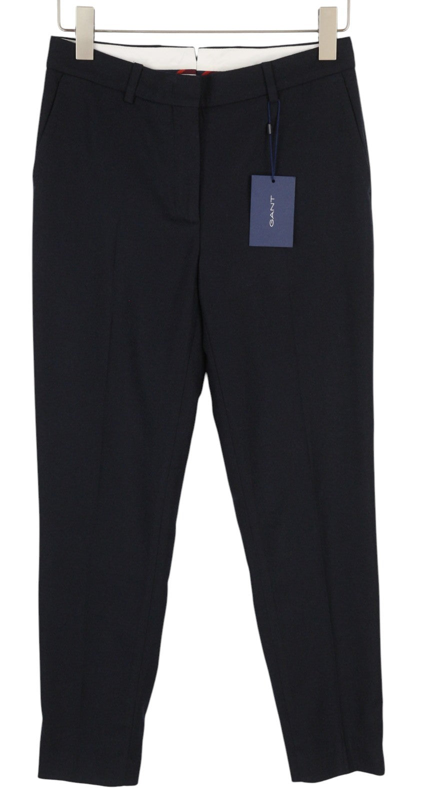 GANT Washable Str Wool Tapered Women Trousers EU36 Zip Classic