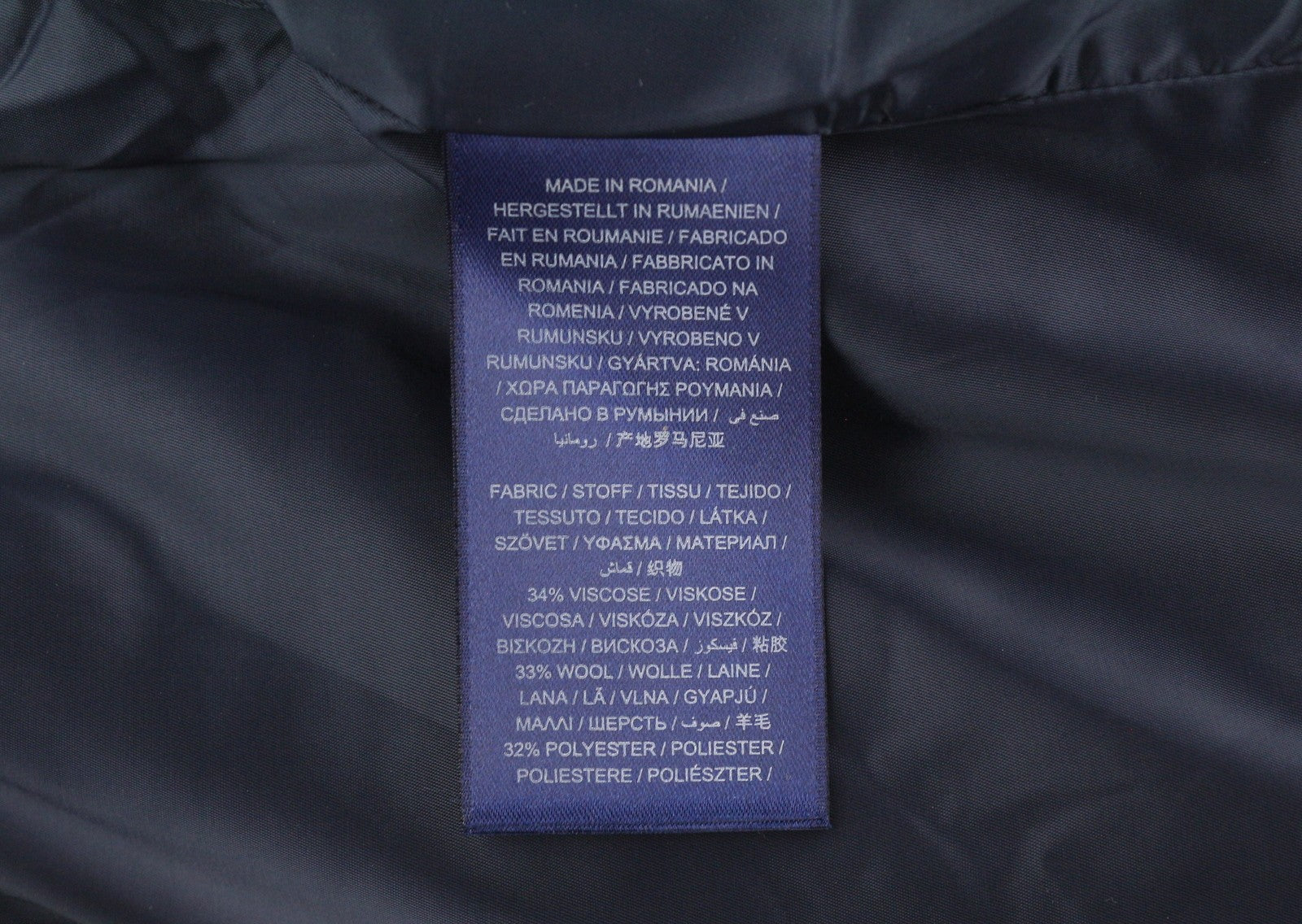 GANT Washable Str Wool Tapered Women Trousers EU36 Zip Classic