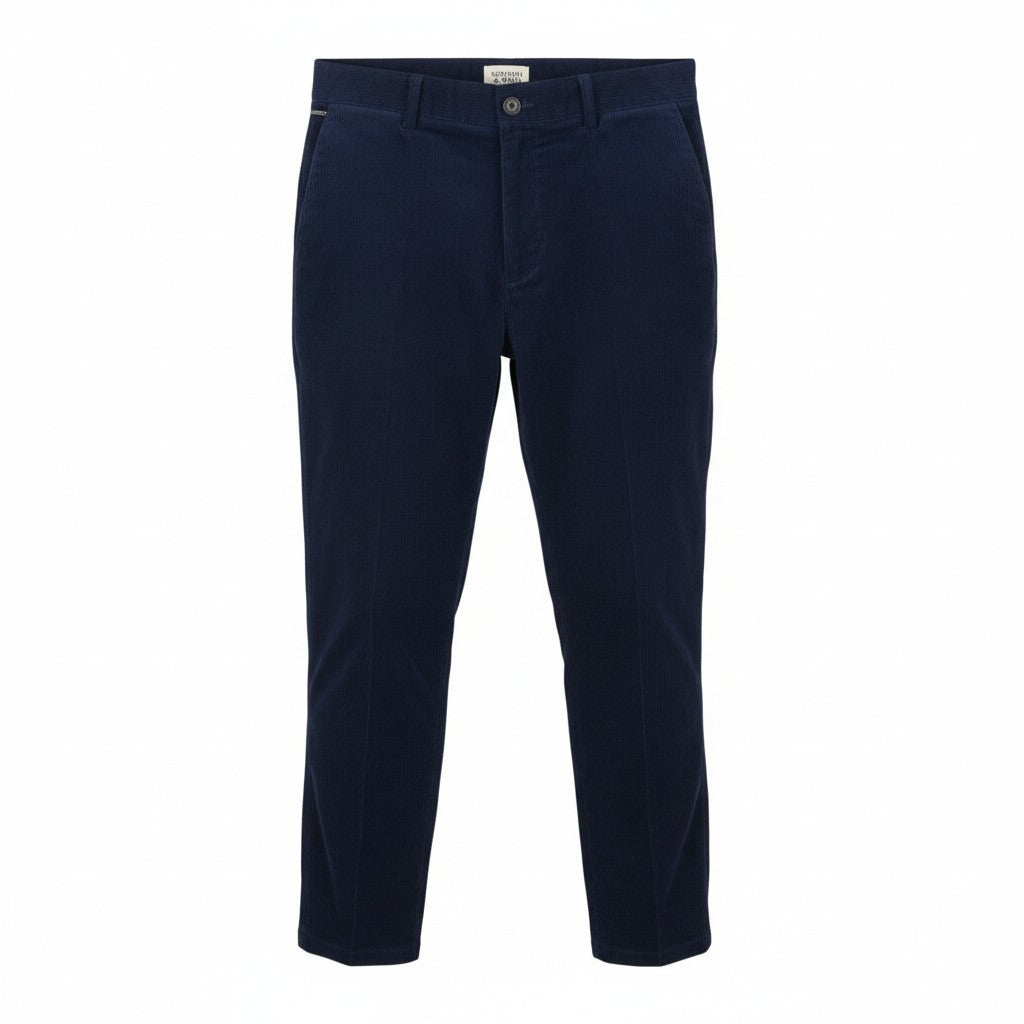 SCOTCH & SODA The Drift Men Trousers W31/L32 Blue Regular Tapered Fit Corduroy