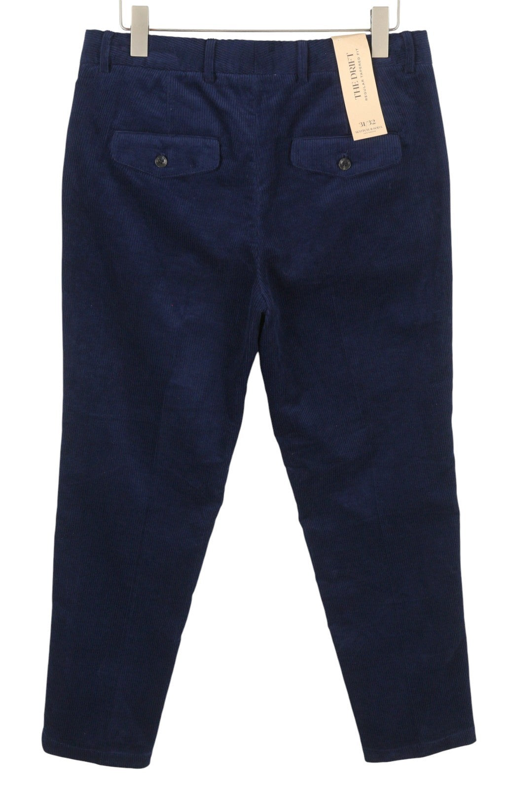 SCOTCH & SODA The Drift Men Trousers W31/L32 Blue Regular Tapered Fit Corduroy