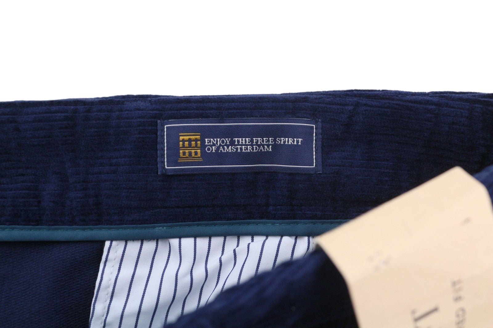 SCOTCH & SODA The Drift Men Trousers W31/L32 Blue Regular Tapered Fit Corduroy