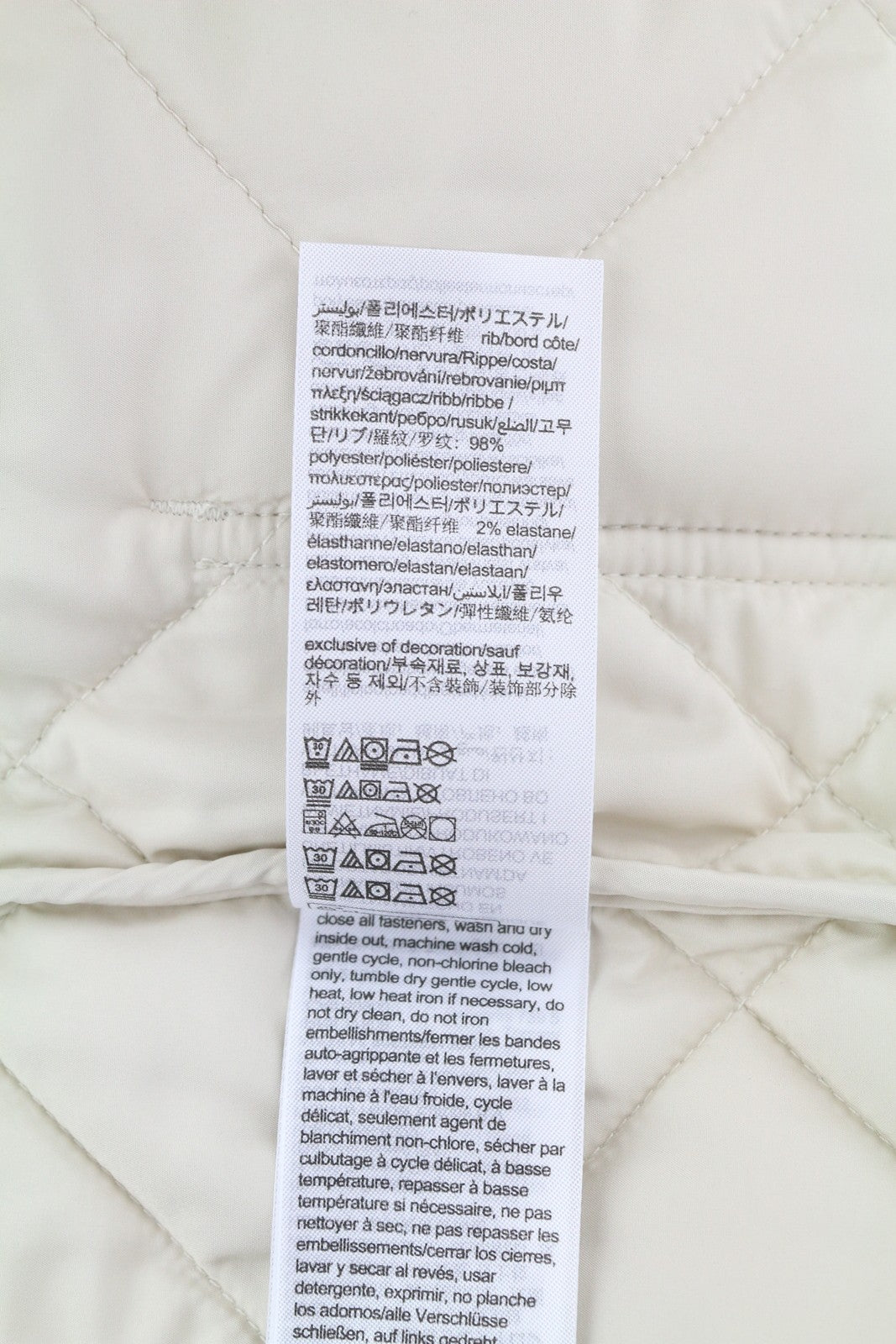 TOMMY HILFIGER Tjm Reg Entry Men Waistcoat 2XL White Quilted Padded RRP149