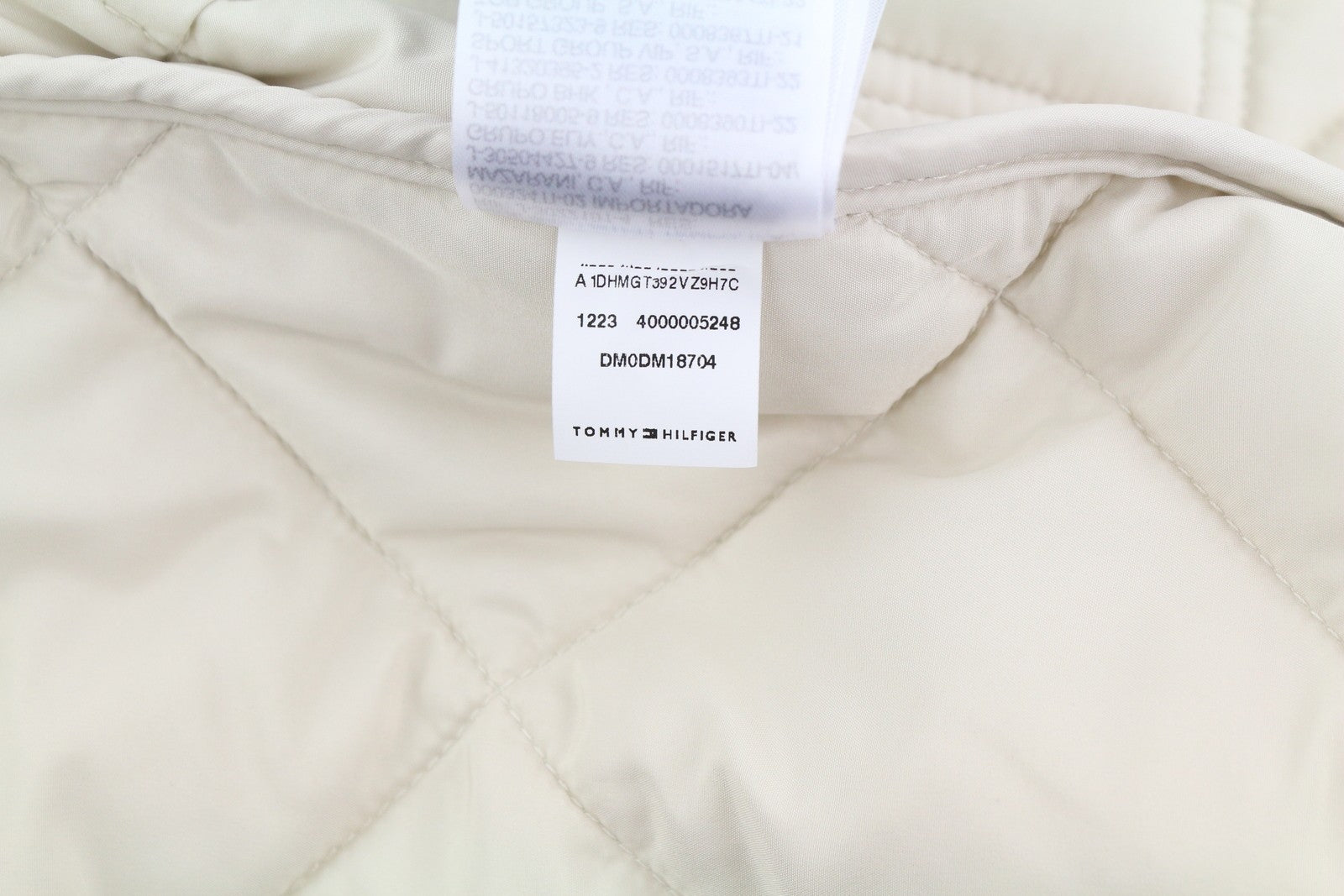 TOMMY HILFIGER Tjm Reg Entry Men Waistcoat 2XL White Quilted Padded RRP149