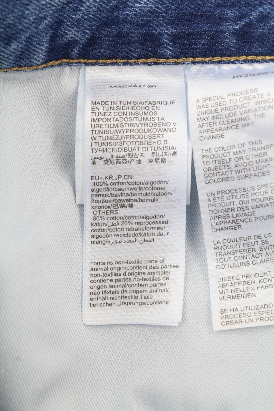 CALVIN KLEIN 90s Loose Cargo Men Jeans W30 Blue Denim Zip Casual