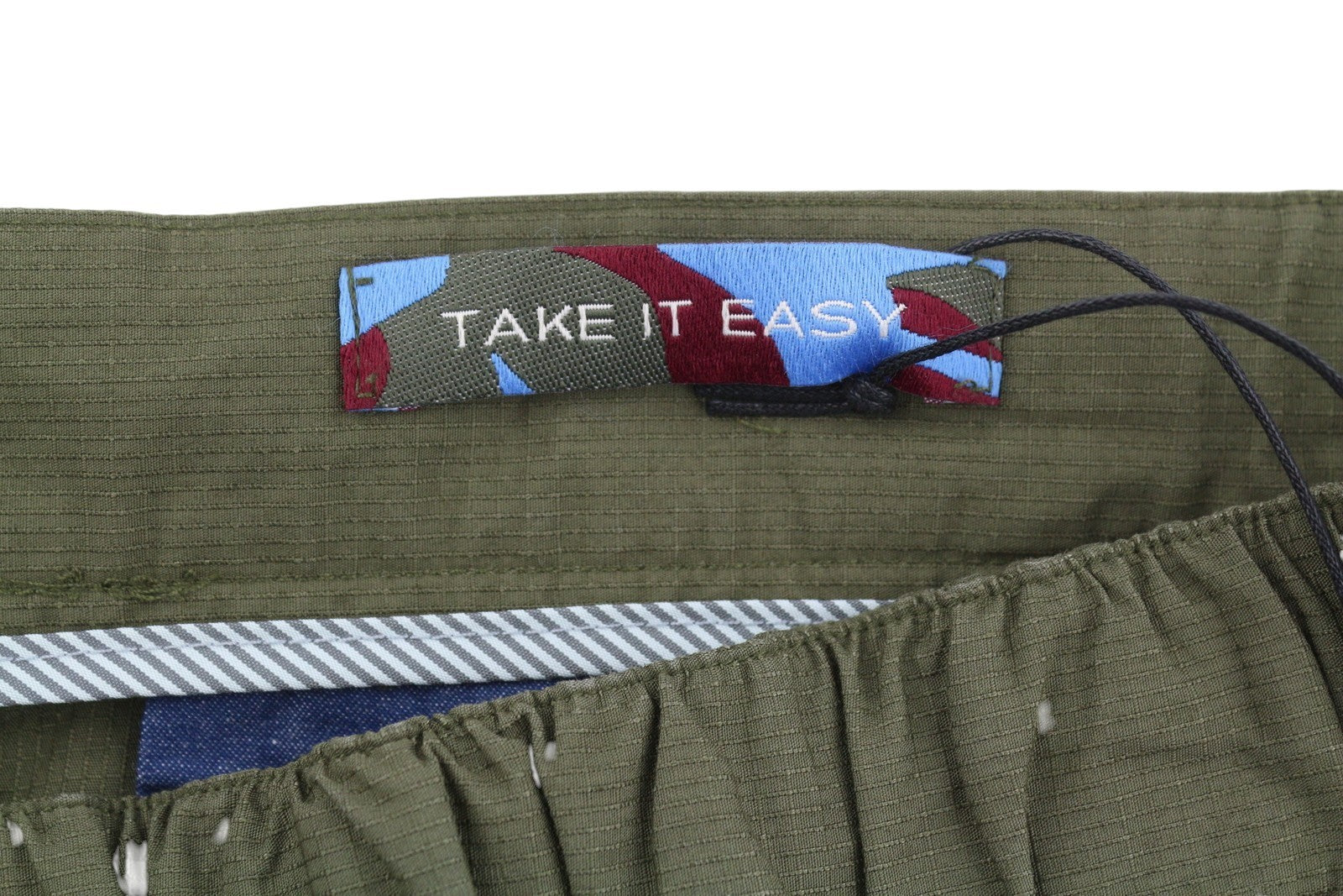 SCOTCH & SODA Men Trousers W33/L29 Green Elastic Drawstring Waist Zip Hems