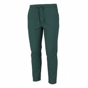 SCOTCH & SODA Fave Men Trousers W34/L28 Green Pinstripe Drawstring Waist Tapered