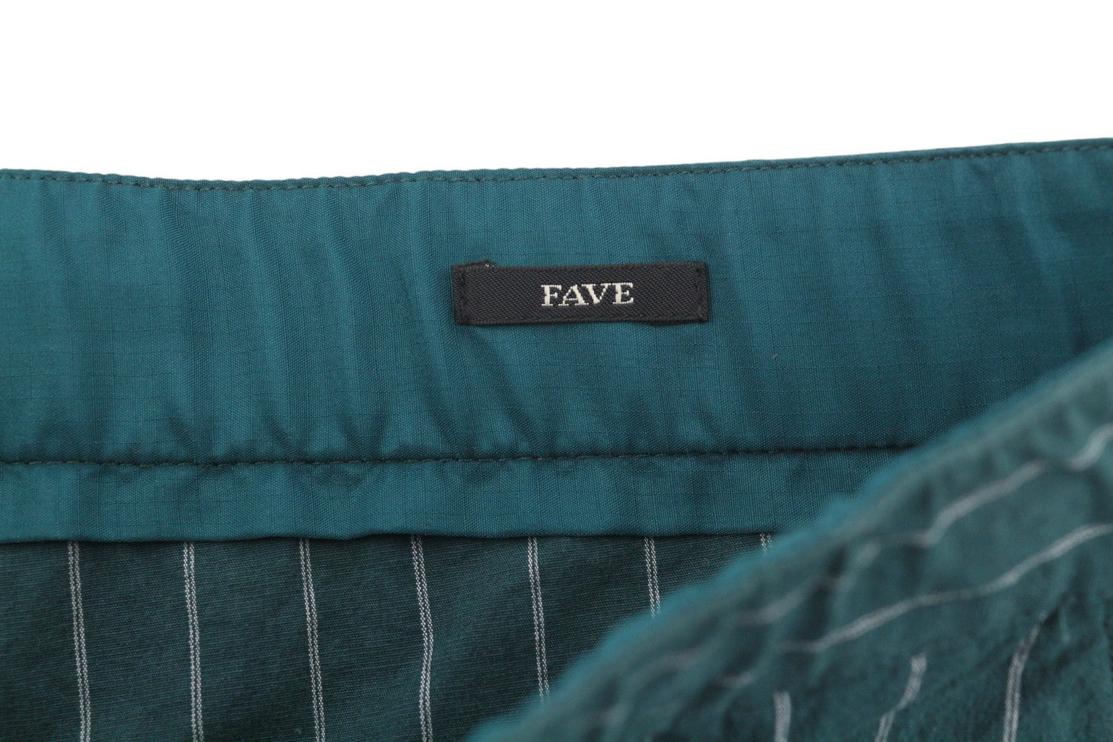 SCOTCH & SODA Fave Men Trousers W34/L28 Green Pinstripe Drawstring Waist Tapered