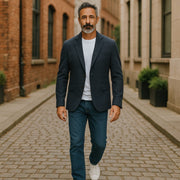 ANTONY MORATO Men Blazer 2XL Blue Super Slim Half Lined Single Button