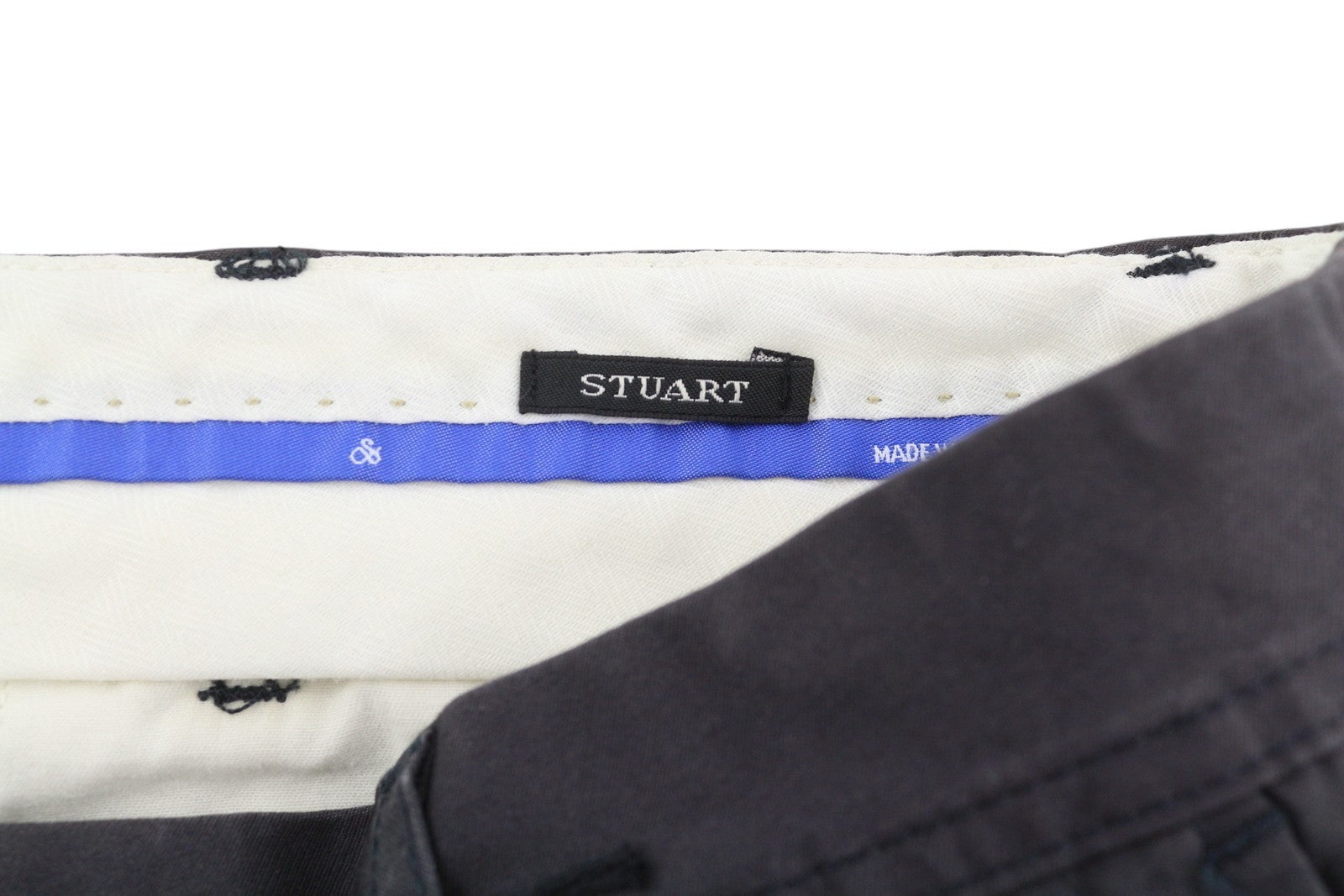 SCOTCH & SODA Stuart Men Trousers W32/L32 Grey Regular Slim Fit Zip Fly