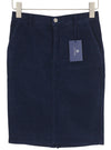 Blue Cotton Skirt