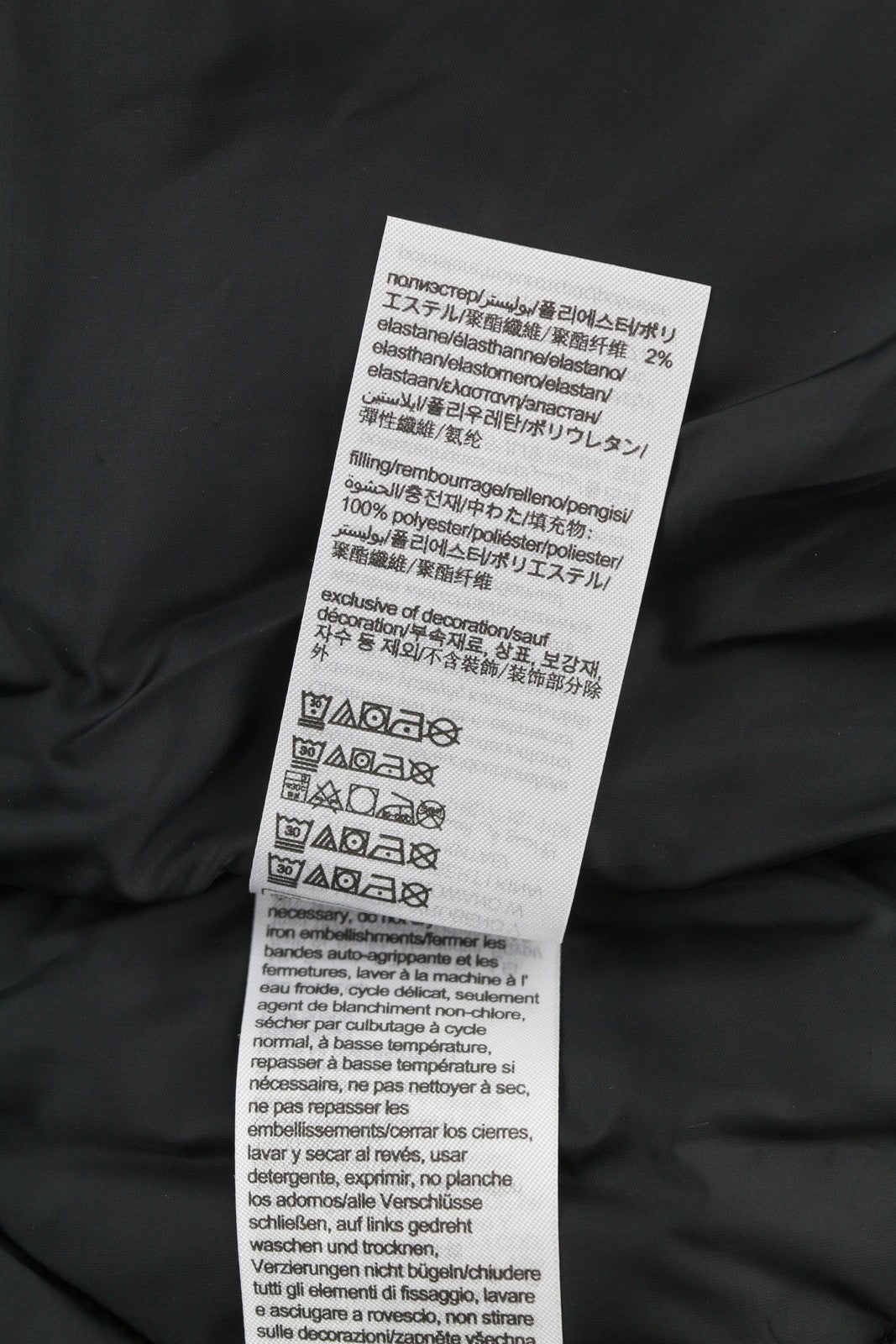 CALVIN KLEIN Signature Quilt Men Waistcoat M Black Bomber Vest RRP279