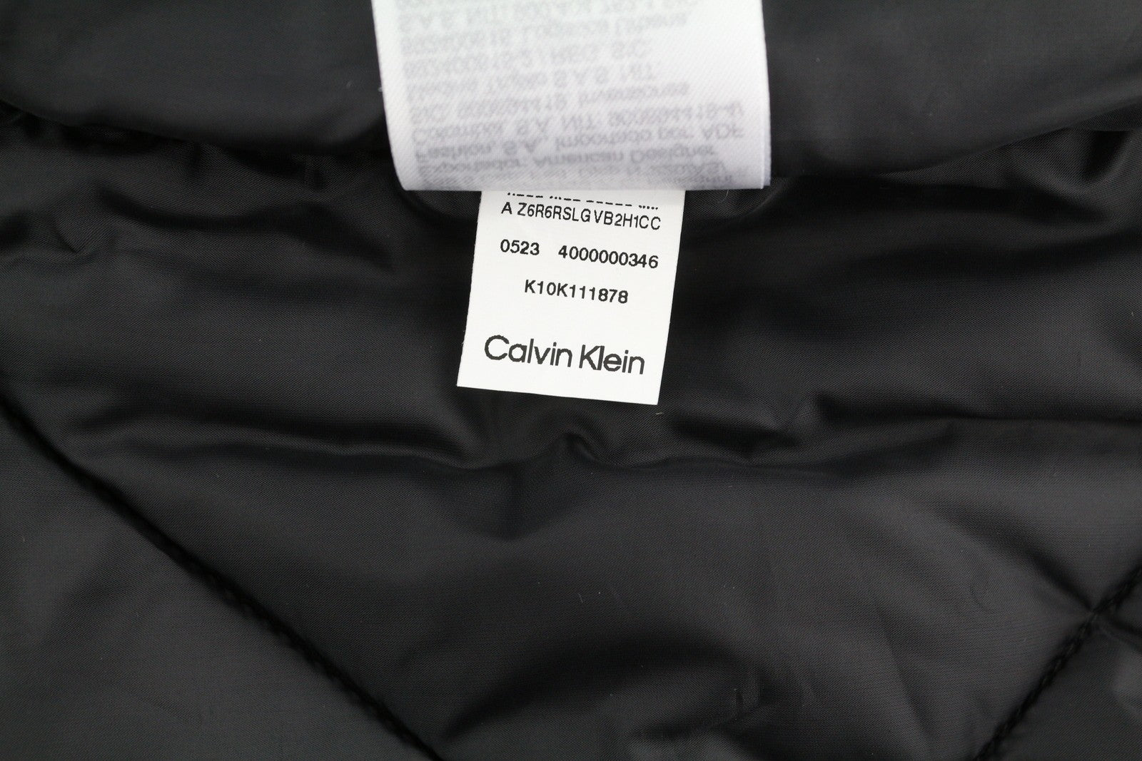 CALVIN KLEIN Signature Quilt Men Waistcoat XL Black Bomber Vest RRP279