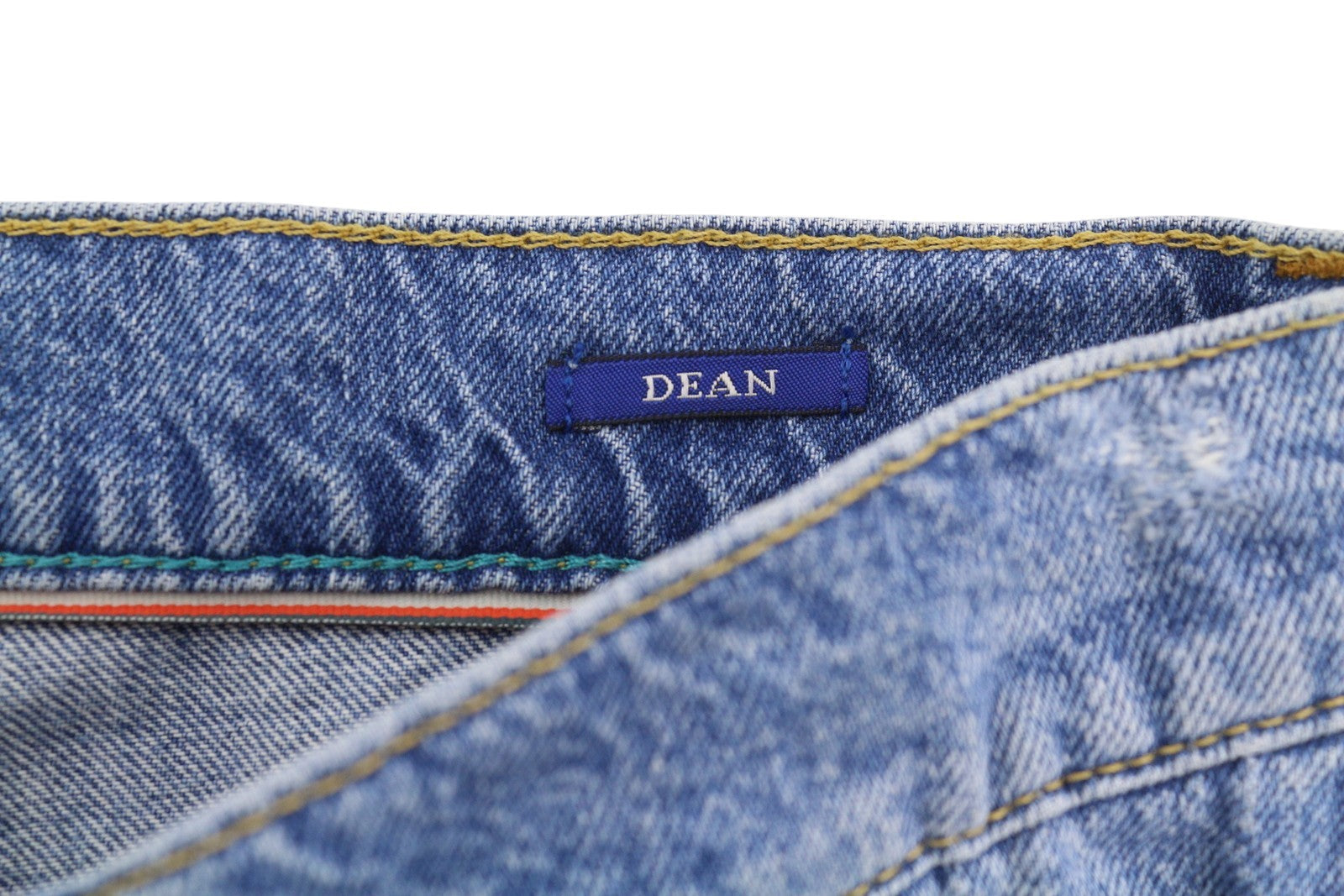 SCOTCH & SODA Dean Men Shorts W32 Denim Blue Faded Distress Loose Tapered Fit