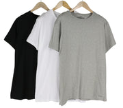 CALVIN KLEIN Men T-Shirt L Short Sleeve Classic Fit Underwear 3 Pack