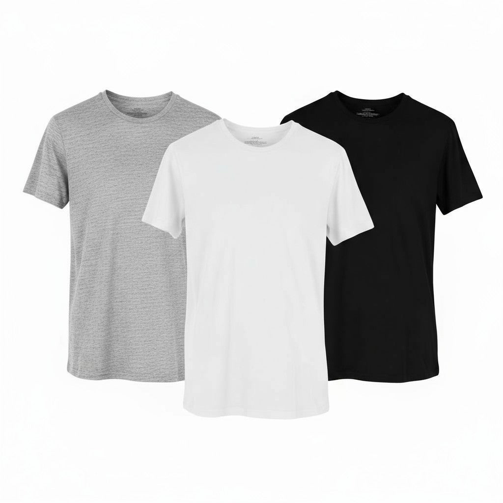CALVIN KLEIN Men T-Shirt XL Short Sleeve Classic Fit Underwear 3 Pack