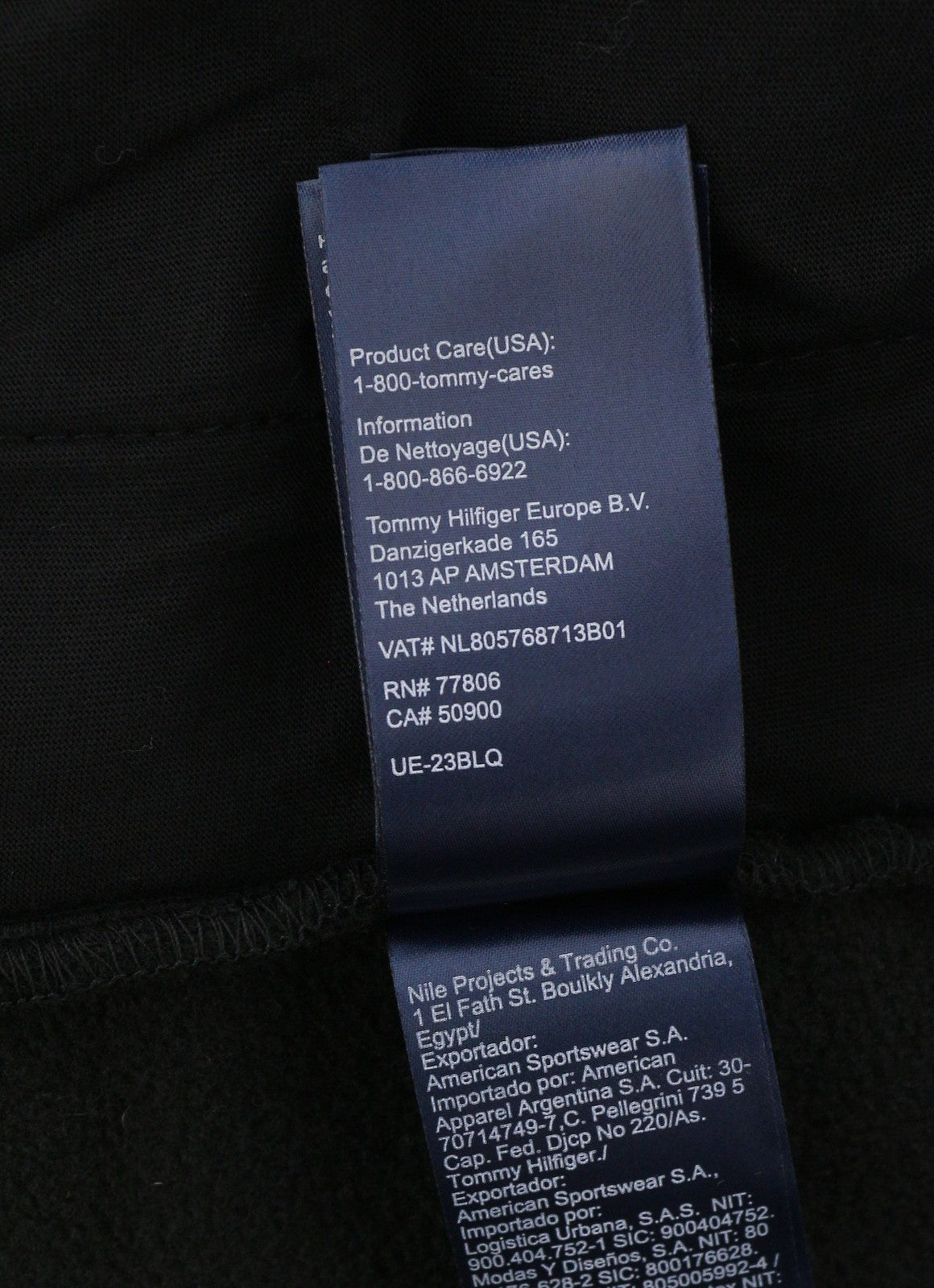 TOMMY HILFIGER Tjm Polar Zip Men Sweatshirt XL Black Fleece Oversized