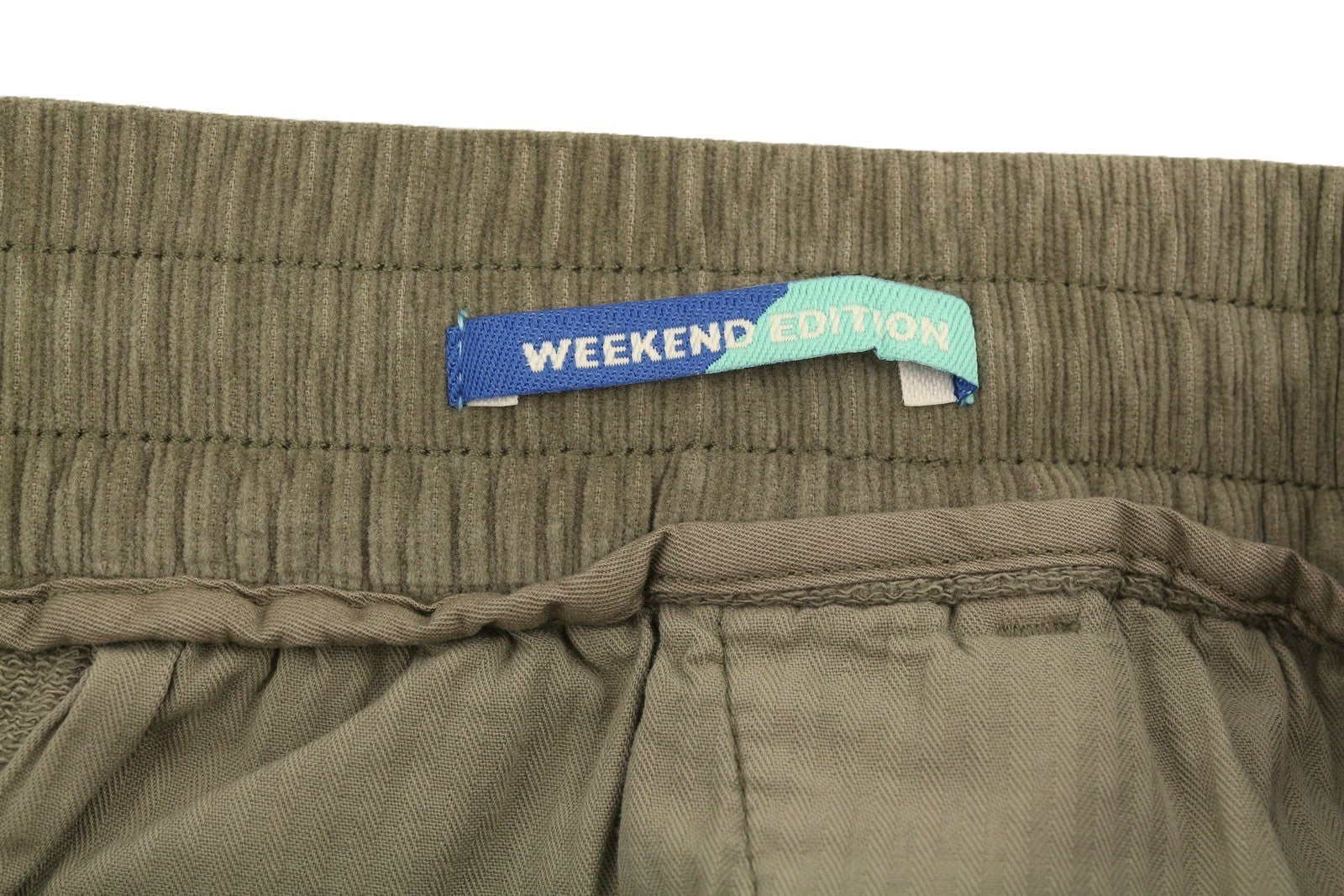 SCOTCH & SODA Men Shorts W33 Khaki Brown Corduroy Drawstring Waist