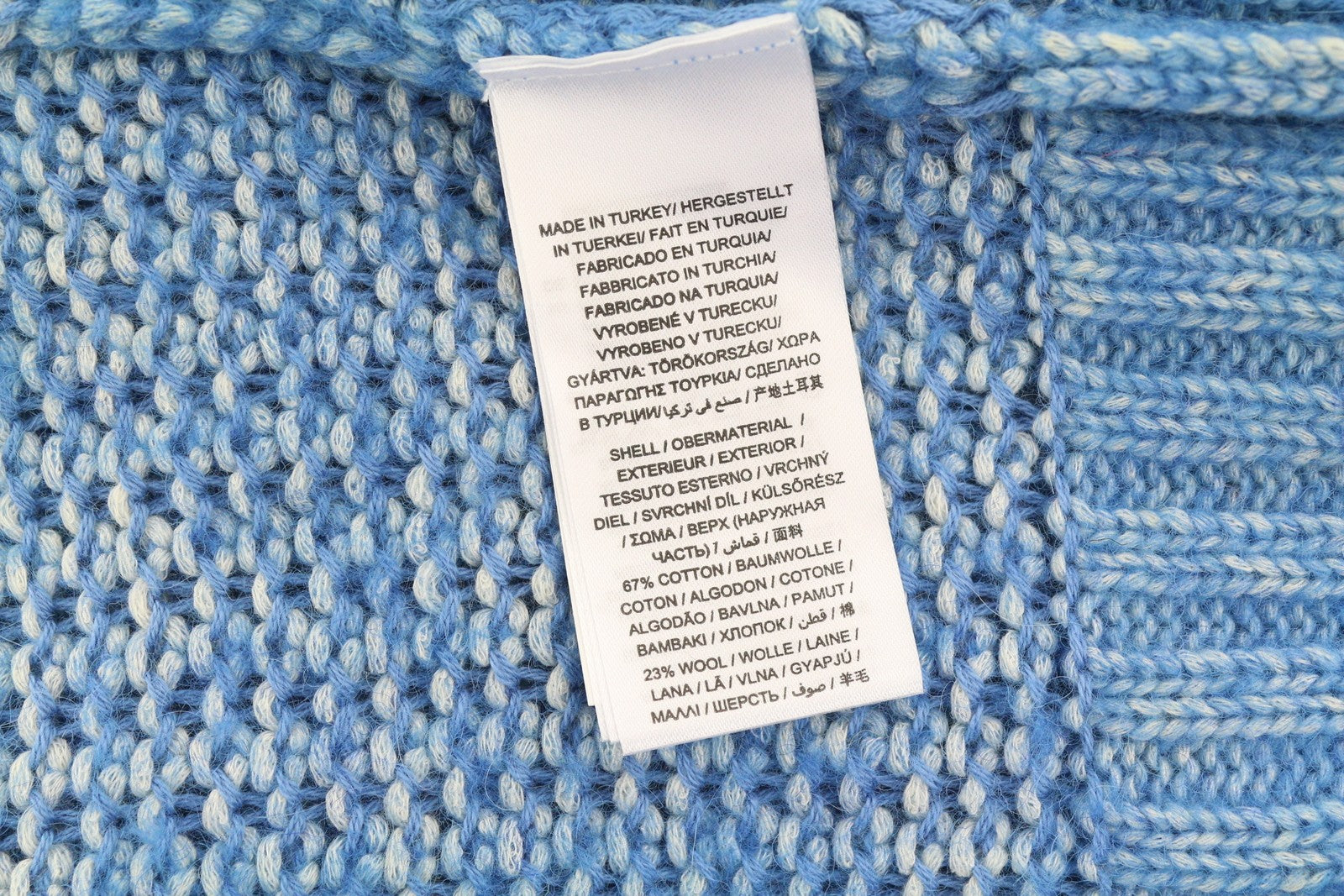 GANT Boyfriend Cardigan Women Jumper S Blue Melange Wool Alpaca