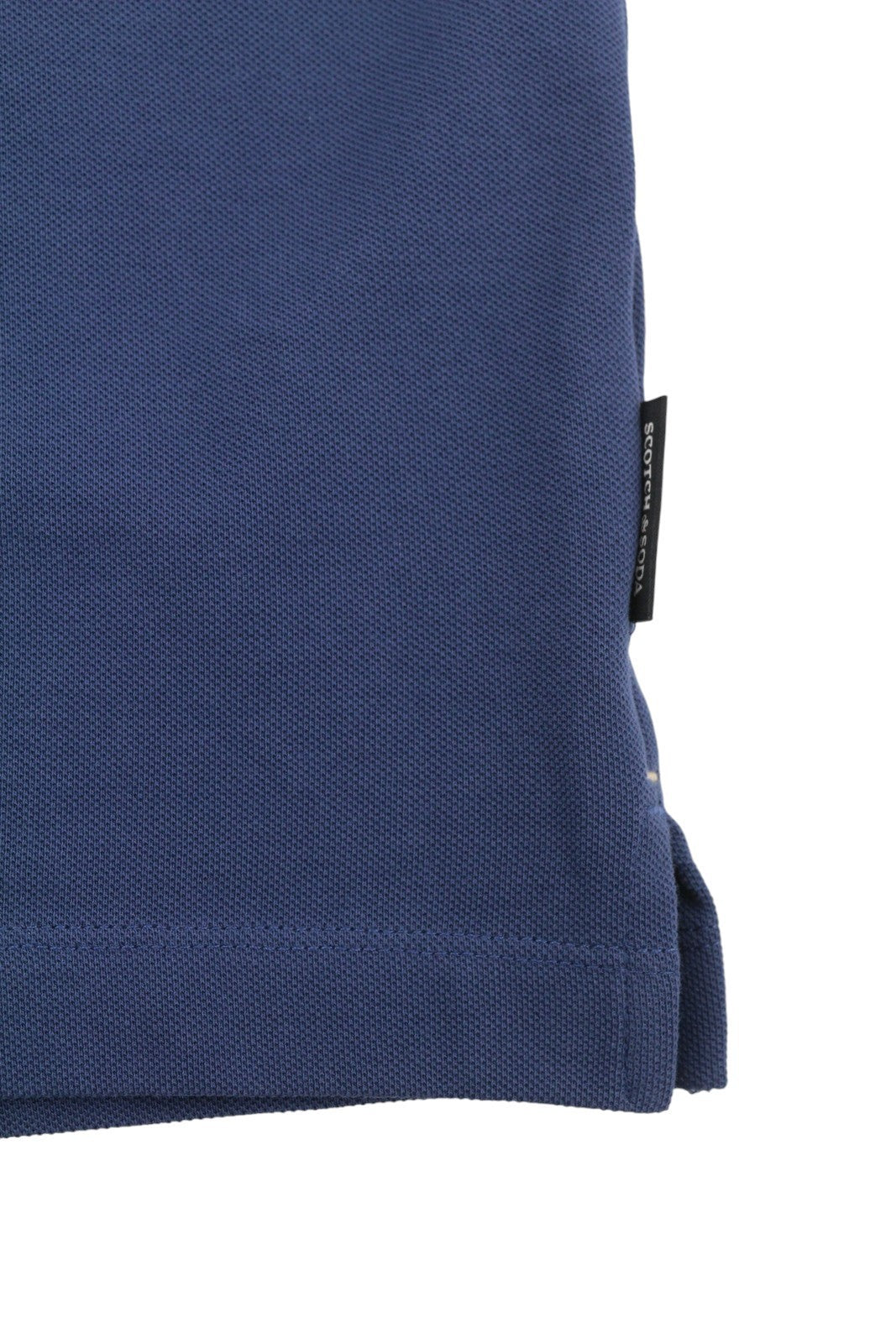 SCOTCH & SODA Men Polos M Dark Blue Half Button Embroidered Short Sleeved