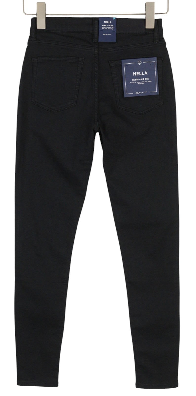 GANT Nella Travel Color Women Jeans XS Black Skinny Zip RRP119