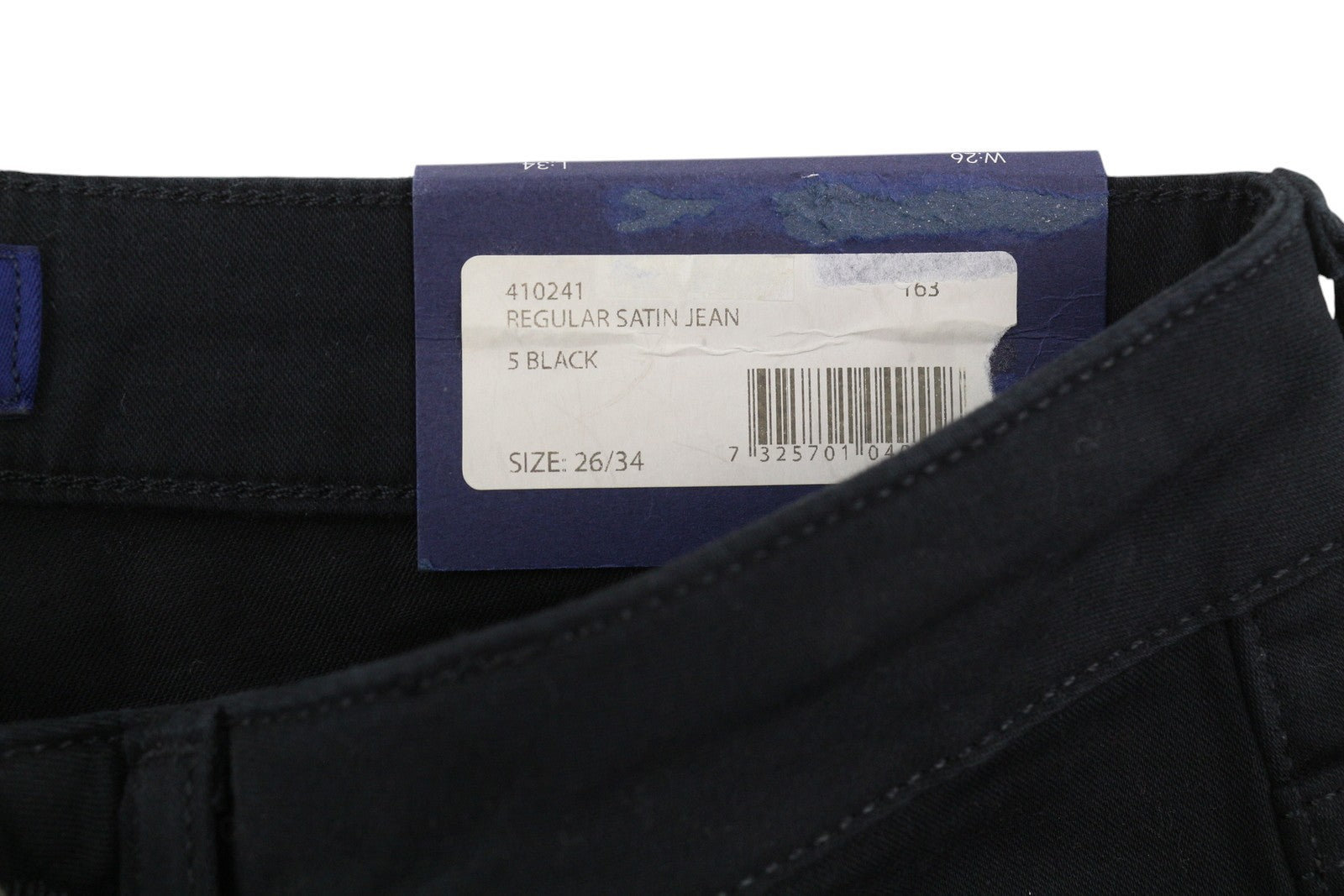 GANT Regular Satin Women Trousers W26/L34 Black Flat Zip Casual