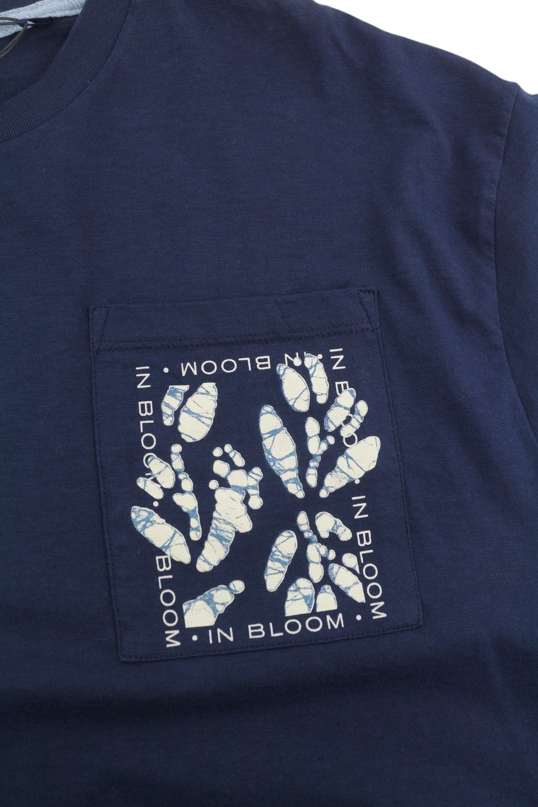 SCOTCH & SODA Men T-Shirt XL Dark Blue Crew Neck Patch Pocket Short Sleeved