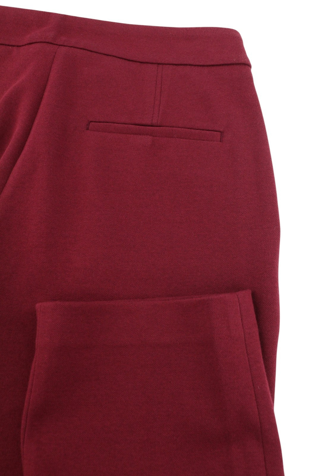 GANT Jersey Cigarette Women Trousers EU36 Red Slim Ankle