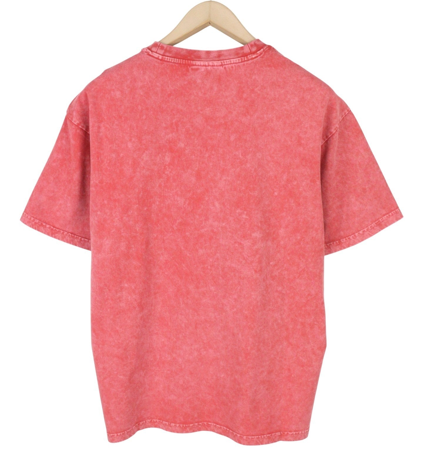 SCOTCH & SODA Men T-Shirt M Red Garment Dye Cotton Patch Pocket Short Sleeve