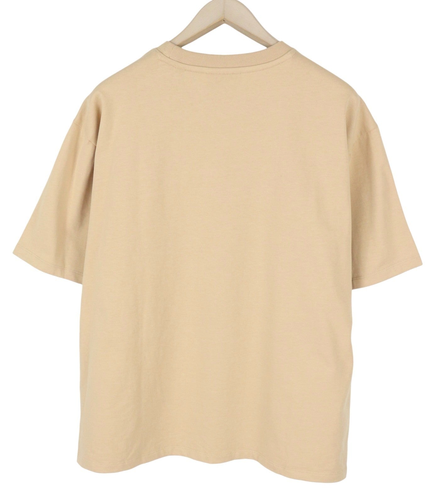 SCOTCH & SODA Men T-Shirt M Beige Oversized Organic Cotton Pocket Short Sleeve