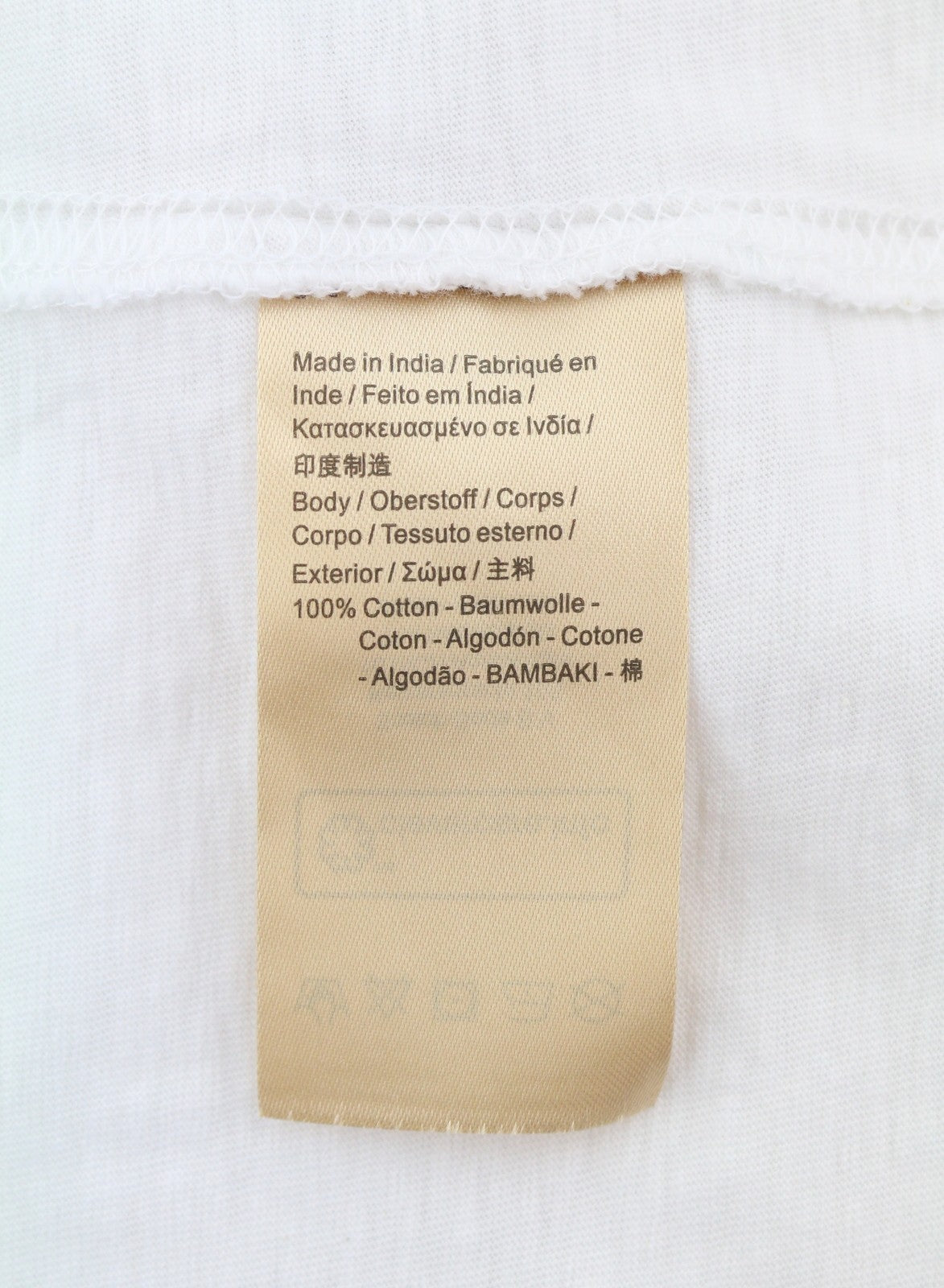 SCOTCH & SODA Men T-Shirt L White Cotton Tricot Crew Neck Short Sleeved