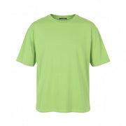 SCOTCH & SODA Men T-Shirt M Green Cotton Oversized Crew Neck Short Sleeved