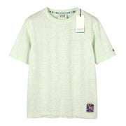 SCOTCH & SODA Men T-Shirt M Mint Green Melange Crew Neck Short Sleeved
