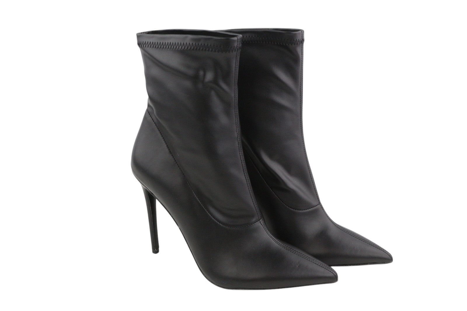 DIESEL D-Yucca Ab Women Shoes EU39 Black Coated High Heels Pointed Toe RRP€300