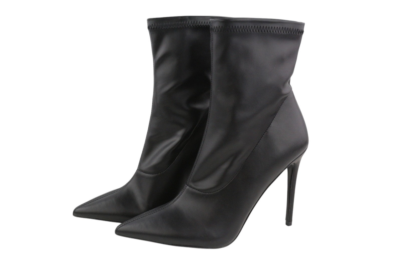 DIESEL D-Yucca Ab Women Shoes EU39 Black Coated High Heels Pointed Toe RRP€300