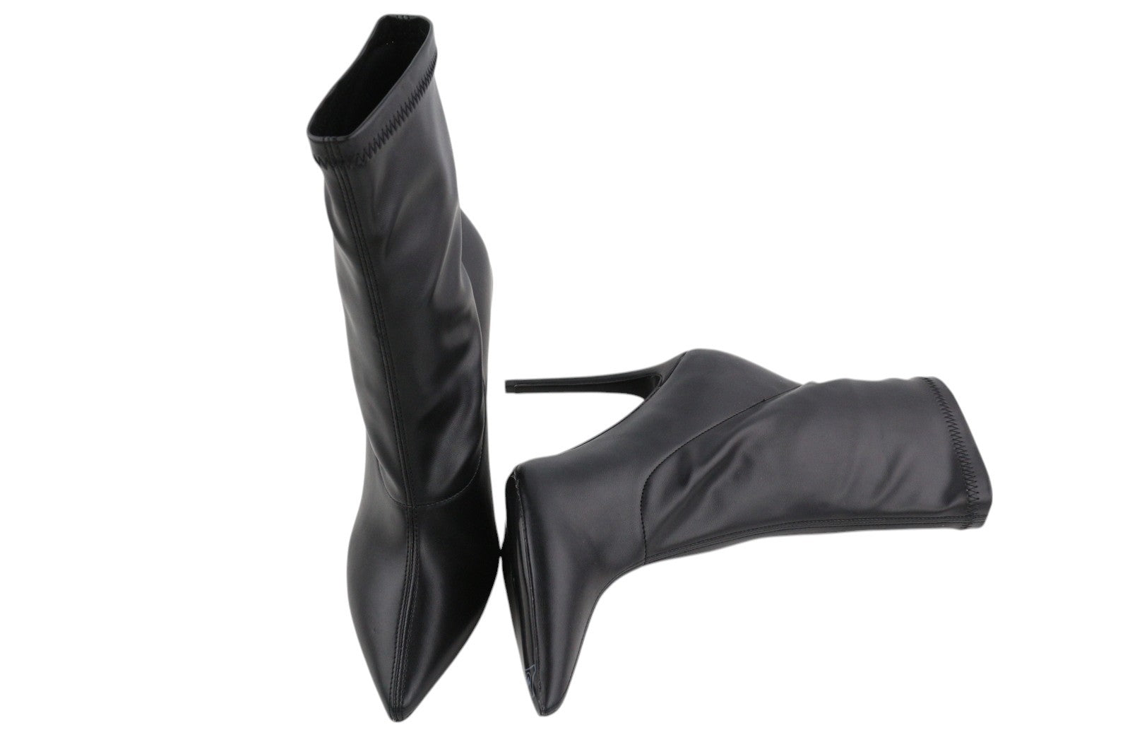 DIESEL D-Yucca Ab Women Shoes EU39 Black Coated High Heels Pointed Toe RRP€300