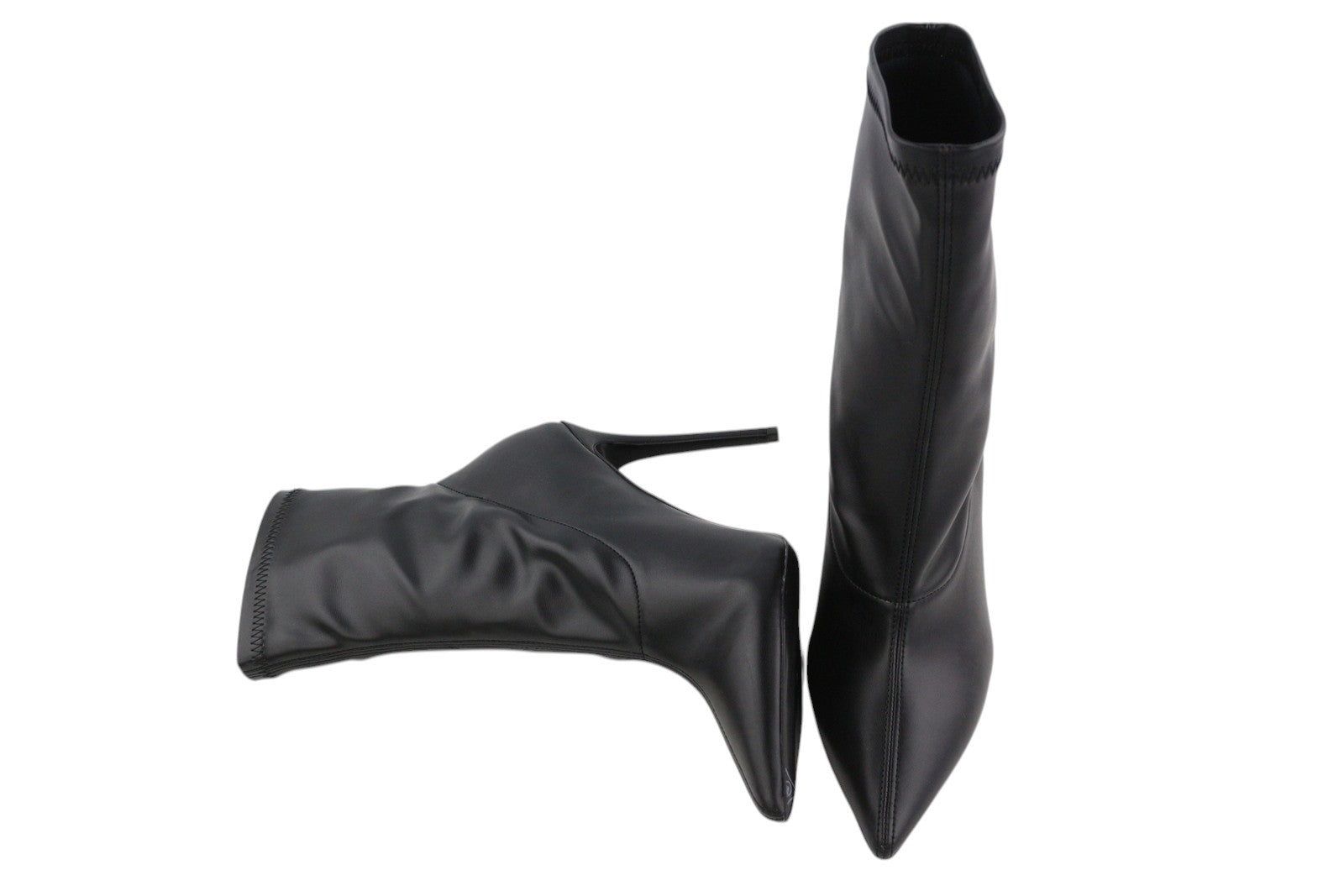 DIESEL D-Yucca Ab Women Shoes EU39 Black Coated High Heels Pointed Toe RRP€300