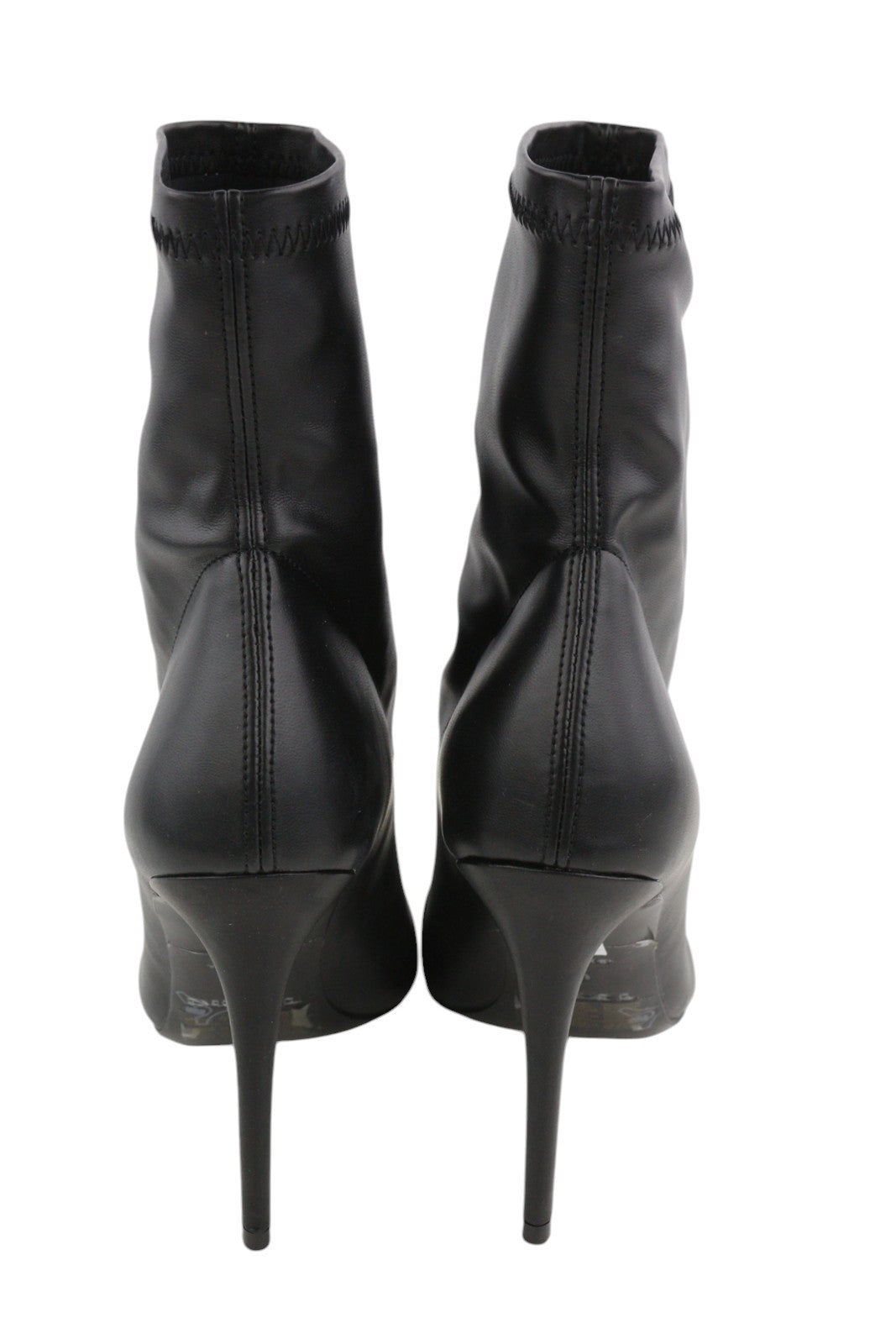 DIESEL D-Yucca Ab Women Shoes EU39 Black Coated High Heels Pointed Toe RRP€300