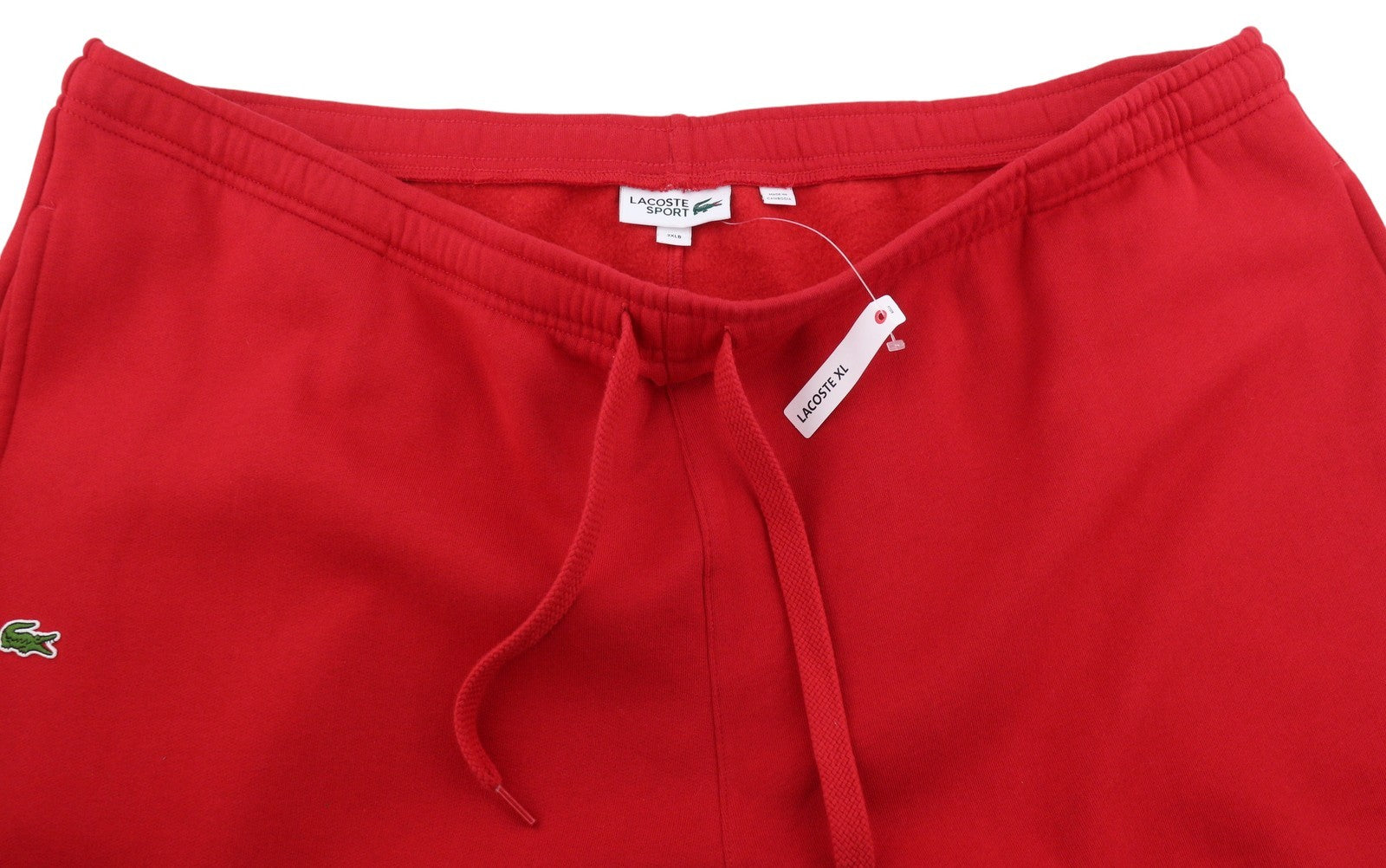 LACOSTE Sport Men Trousers 3XLB Red Drawstring Waist Big & Tall Sweatpants