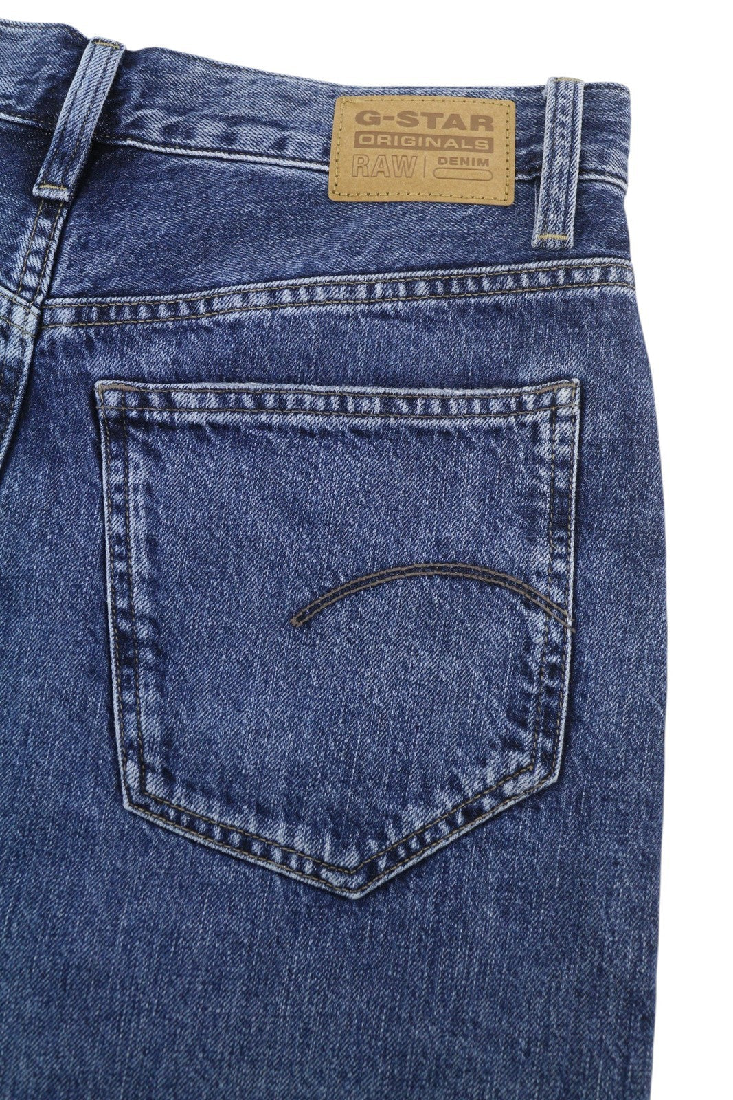 G-STAR Viktoria Long Women Skirt W27 Denim Blue Faded High Waist Split RRP129