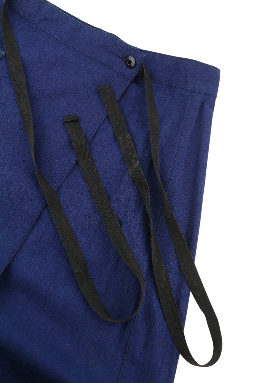 G-STAR A-Line Long Wrap Women Skirt W27 Dark Blue Organic Maxi Length RRP159