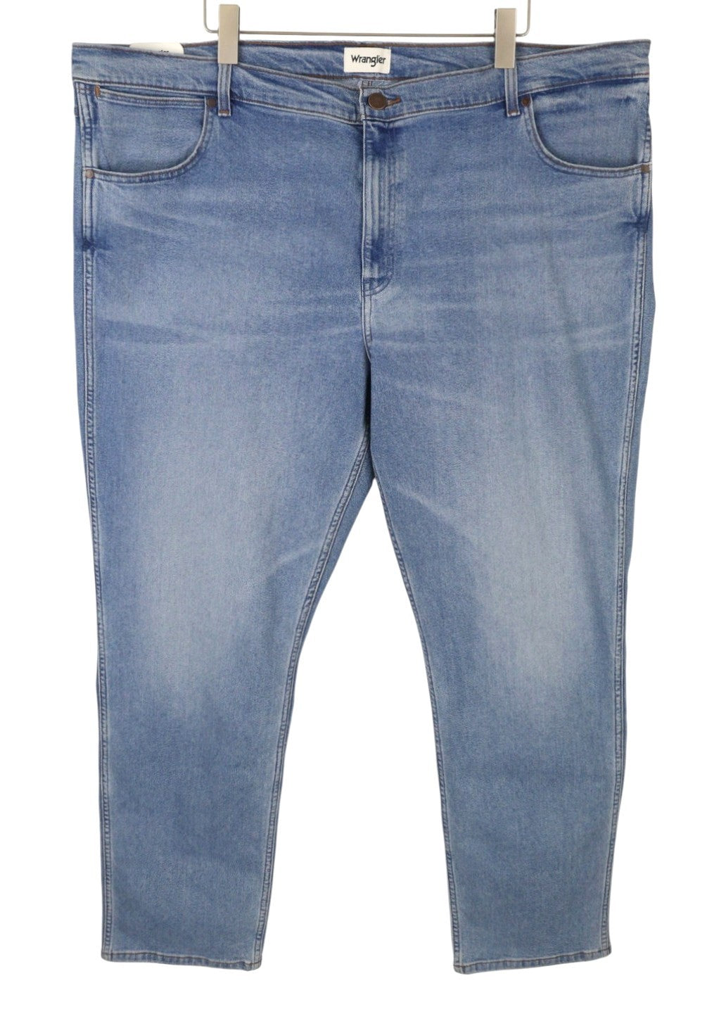 WRANGLER Greensboro 803 Men Jeans W48/L34 Blue Whiskers Faded Regular Straight