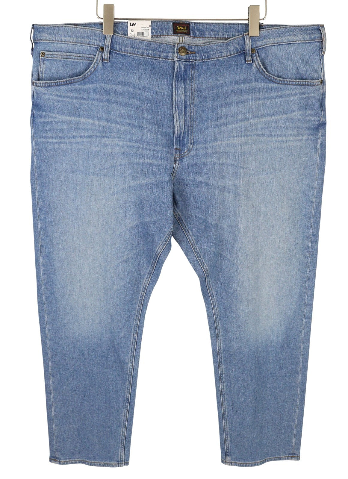 LEE Daren Zip Fly Men Jeans W48/L32 Blue Whiskers Fade Effect Regular Straight