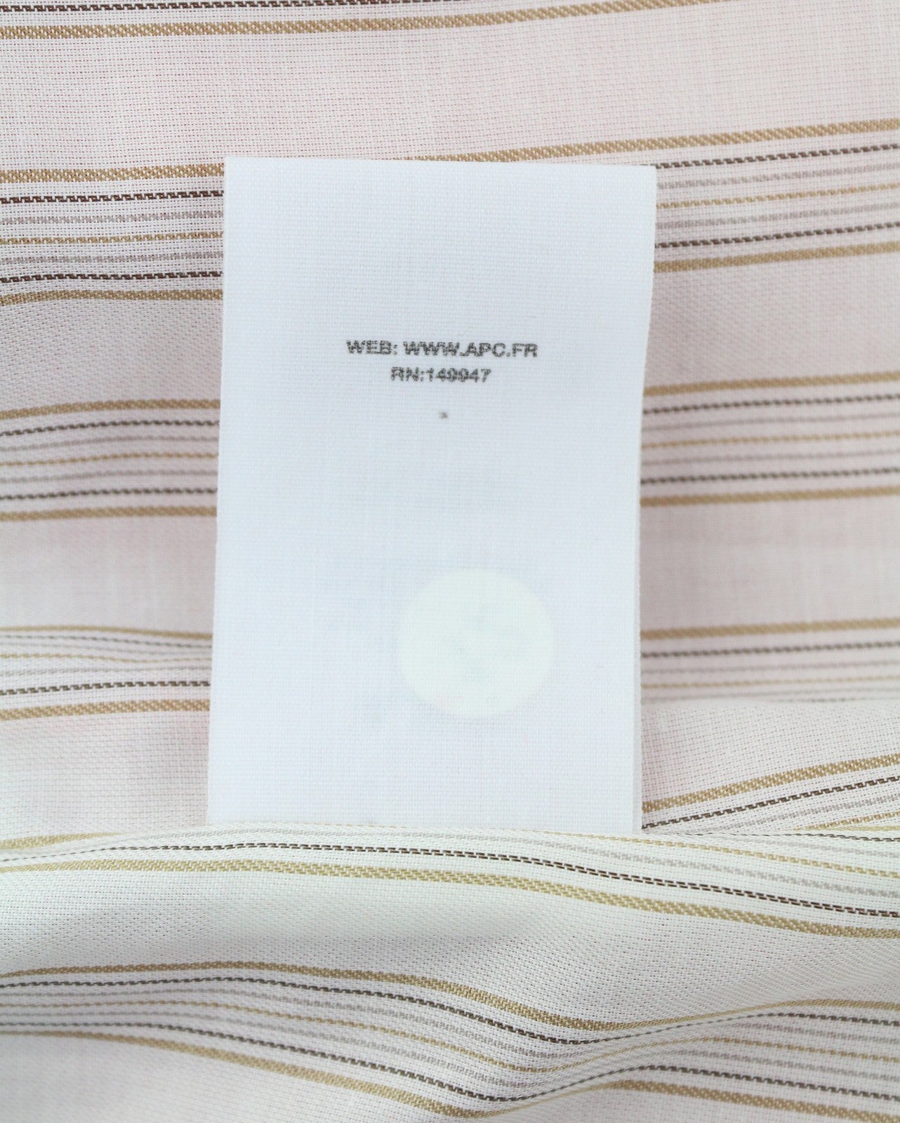 A.P.C. Max Dinard Women Coat 34 XS Orange Pinstriped Hidden Button Mid RRP650